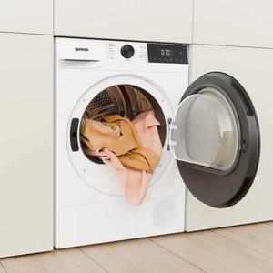 Uscator de rufe GORENJE DG2P9D, Pompa de caldura, 9 kg, 15 programe, Clasa D, alb Uscator de rufe GORENJE DG2P9D, Pompa de caldura, 9 kg, 15 programe, Clasa D, alb