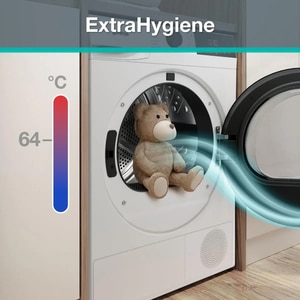 Uscator de rufe GORENJE DG2P9D, Pompa de caldura, 9 kg, 15 programe, Clasa D, alb Uscator de rufe GORENJE DG2P9D, Pompa de caldura, 9 kg, 15 programe, Clasa D, alb