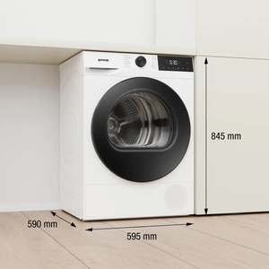 Uscator de rufe GORENJE DG2P9D, Pompa de caldura, 9 kg, 15 programe, Clasa D, alb Uscator de rufe GORENJE DG2P9D, Pompa de caldura, 9 kg, 15 programe, Clasa D, alb