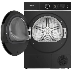 Uscator de rufe HISENSE DH5I104BBAB, Pompa de caldura, 10 kg, 18 programe, Clasa A, Wi-Fi, negru Uscator de rufe HISENSE DH5I104BBAB, Pompa de caldura, 10 kg, 18 programe, Clasa A, Wi-Fi, negru