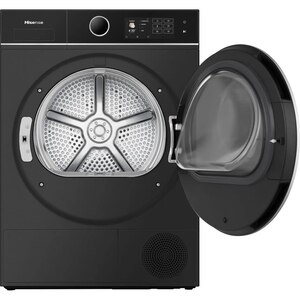 Uscator de rufe HISENSE DH5I104BBAB, Pompa de caldura, 10 kg, 18 programe, Clasa A, Wi-Fi, negru Uscator de rufe HISENSE DH5I104BBAB, Pompa de caldura, 10 kg, 18 programe, Clasa A, Wi-Fi, negru
