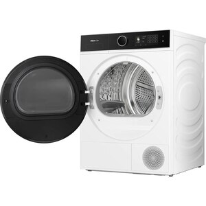 Uscator de rufe HISENSE DH5I104BWAB, Pompa de caldura, 10 kg, 18 programe, Clasa A, Wi-Fi, alb Uscator de rufe HISENSE DH5I104BWAB, Pompa de caldura, 10 kg, 18 programe, Clasa A, Wi-Fi, alb