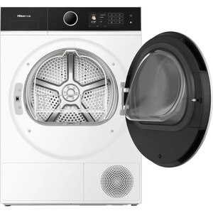 Uscator de rufe HISENSE DH5I104BWAB, Pompa de caldura, 10 kg, 18 programe, Clasa A, Wi-Fi, alb Uscator de rufe HISENSE DH5I104BWAB, Pompa de caldura, 10 kg, 18 programe, Clasa A, Wi-Fi, alb