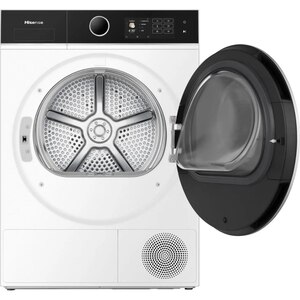 Uscator de rufe HISENSE DH5I104BWAB, Pompa de caldura, 10 kg, 18 programe, Clasa A, Wi-Fi, alb Uscator de rufe HISENSE DH5I104BWAB, Pompa de caldura, 10 kg, 18 programe, Clasa A, Wi-Fi, alb