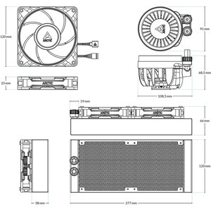 Cooler procesor cu racire lichida ARCTIC COOLING Liquid Freezer III Pro 240, 2x120mm, ACFRE00178A Cooler procesor cu racire lichida ARCTIC COOLING Liquid Freezer III Pro 240, 2x120mm, ACFRE00178A