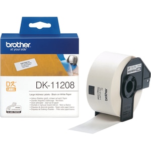 Banda etichete BROTHER DK-11208, 38 x 90mm, 400 etichete, Negru pe Alb Banda etichete BROTHER DK-11208, 38 x 90mm, 400 etichete, Negru pe Alb