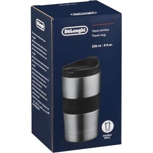 Cana calatorie DELONGHI DLSC074, 0.235L, inox, argintiu Cana calatorie DELONGHI DLSC074, 0.235L, inox, argintiu