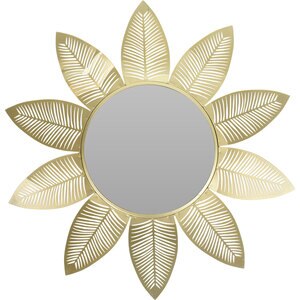 Oglinda decorativa KI Sunflower, D 55 cm, auriu Oglinda decorativa KI Sunflower, D 55 cm, auriu
