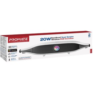 Boxa portabila PROMATE Delta-X, 20W, Bluetooth, alb Boxa portabila PROMATE Delta-X, 20W, Bluetooth, alb
