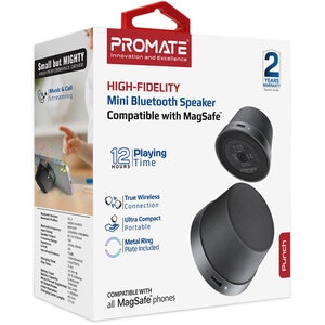 Boxa portabila PROMATE Punch, 3W, Bluetooth, Negru Boxa portabila PROMATE Punch, 3W, Bluetooth, Negru