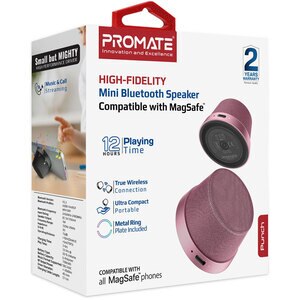 Boxa portabila PROMATE Punch, 3W, Bluetooth, Pink Boxa portabila PROMATE Punch, 3W, Bluetooth, Pink