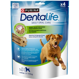 Recompensa pentru caini DENTALIFE, Talie mare, Cereale si pui, 6 x 142g Recompensa pentru caini DENTALIFE, Talie mare, Cereale si pui, 6 x 142g