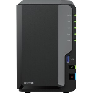 Network Attached Storage SYNOLOGY DS225+, Intel Celeron J4125, 2.7GHz, 2GB, 2-Bays, negru Network Attached Storage SYNOLOGY DS225+, Intel Celeron J4125, 2.7GHz, 2GB, 2-Bays, negru