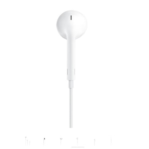 Casti APPLE EarPods MWTY3ZM/A, Cu Fir, In-ear, Microfon, Conector Lightning, alb Casti APPLE EarPods MWTY3ZM/A, Cu Fir, In-ear, Microfon, Conector Lightning, alb