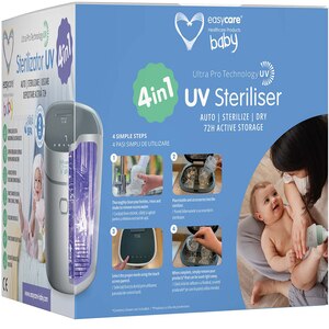 Sterilizator biberoane UV 4in1 EASYCARE EASY00250, 8l, 135W, alb-gri Sterilizator biberoane UV 4in1 EASYCARE EASY00250, 8l, 135W, alb-gri