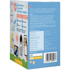 Monitor video EASYCARE Wi-Fi EASY00279, 5", alb Monitor video EASYCARE Wi-Fi EASY00279, 5", alb