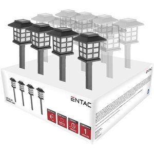 Lampa solara ENTAC EGSL-P1LH38-PDQ, LED, plastic, negru Lampa solara ENTAC EGSL-P1LH38-PDQ, LED, plastic, negru