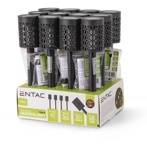 Lampa solara ENTAC EGSL-P6LF-36-12PDQ, LED, plastic, negru Lampa solara ENTAC EGSL-P6LF-36-12PDQ, LED, plastic, negru