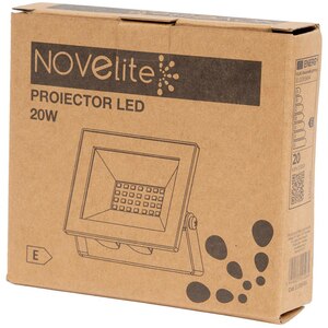 Proiector LED NOVELITE SMD V4, 20W, 6500K, IP65, negru Proiector LED NOVELITE SMD V4, 20W, 6500K, IP65, negru