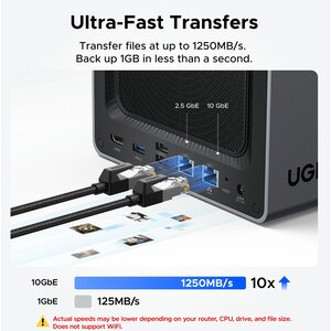 Network Attached Storage UGREEN DXP4800 Plus, 4.4GHz, 8GB, 4-Bays, negru Network Attached Storage UGREEN DXP4800 Plus, 4.4GHz, 8GB, 4-Bays, negru
