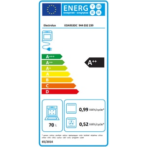 Cuptor incorporabil ELECTROLUX EOA9S3DC, Electric, SteamPro, Autocuratare cu abur, 70 l, Clasa A++, negru Cuptor incorporabil ELECTROLUX EOA9S3DC, Electric, SteamPro, Autocuratare cu abur, 70 l, Clasa A++, negru