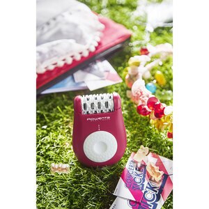Epilator ROWENTA EP1120F0, 24 pensete, 2 viteze, 3 accesorii, Easy Touch, retea, roz Epilator ROWENTA EP1120F0, 24 pensete, 2 viteze, 3 accesorii, Easy Touch, retea, roz
