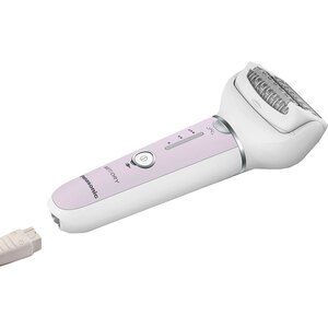 Epilator PANASONIC ES-EY30A-V503, 60 pensete, 3 viteze, 3 accesorii, Wet&Dry, acumulator, mov Epilator PANASONIC ES-EY30A-V503, 60 pensete, 3 viteze, 3 accesorii, Wet&Dry, acumulator, mov
