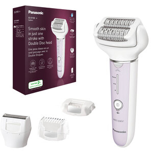 Epilator PANASONIC ES-EY30A-V503, 60 pensete, 3 viteze, 3 accesorii, Wet&Dry, acumulator, mov Epilator PANASONIC ES-EY30A-V503, 60 pensete, 3 viteze, 3 accesorii, Wet&Dry, acumulator, mov