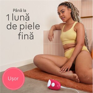 Epilator BRAUN SE3-202 Silk-epil 3, 20 pensete, 2 viteze, 1 accesoriu, SmartLight, retea, roz Epilator BRAUN SE3-202 Silk-epil 3, 20 pensete, 2 viteze, 1 accesoriu, SmartLight, retea, roz