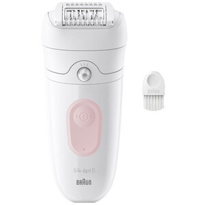 Epilator BRAUN Silk-epil 5 SE5-000, 28 pensete, 2 viteze, SmartLight, MicroGrip, Wet&Dry, acumulator, alb-roz Epilator BRAUN Silk-epil 5 SE5-000, 28 pensete, 2 viteze, SmartLight, MicroGrip, Wet&Dry, acumulator, alb-roz