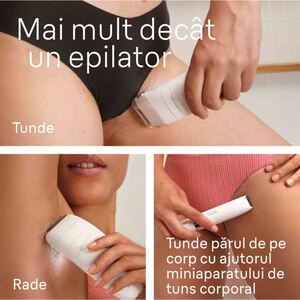 Epilator BRAUN SE7-441, 40 pensete, 2 viteze, 5 accesorii, SmartLight, MicroGrip, Wet&Dry, acumulator, alb-argintiu Epilator BRAUN SE7-441, 40 pensete, 2 viteze, 5 accesorii, SmartLight, MicroGrip, Wet&Dry, acumulator, alb-argintiu