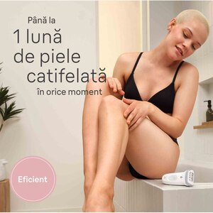 Epilator BRAUN SE7-441, 40 pensete, 2 viteze, 5 accesorii, SmartLight, MicroGrip, Wet&Dry, acumulator, alb-argintiu Epilator BRAUN SE7-441, 40 pensete, 2 viteze, 5 accesorii, SmartLight, MicroGrip, Wet&Dry, acumulator, alb-argintiu