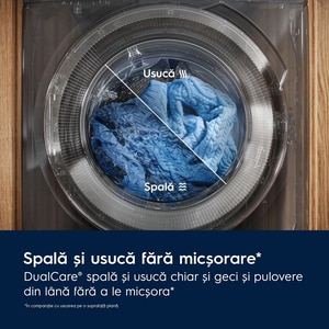 Masina de spalat rufe frontala cu uscator ELECTROLUX EW7WY2657E, 10.5/6 kg, 1600rpm, Clasa A/D, alb Masina de spalat rufe frontala cu uscator ELECTROLUX EW7WY2657E, 10.5/6 kg, 1600rpm, Clasa A/D, alb