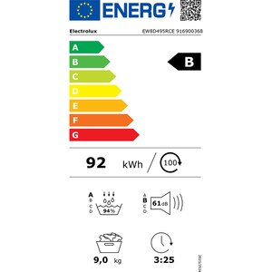 Uscator de rufe ELECTROLUX EW8D495RCE, PerfectCare, Pompa de caldura, 9 kg, 12 programe, Clasa B, Wi-Fi, alb Uscator de rufe ELECTROLUX EW8D495RCE, PerfectCare, Pompa de caldura, 9 kg, 12 programe, Clasa B, Wi-Fi, alb