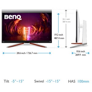 Monitor LED IPS BENQ EX3210U, 32", 4K, 144Hz, HDR10, AMD FreeSync Premium Pro, boxe, alb Monitor LED IPS BENQ EX3210U, 32", 4K, 144Hz, HDR10, AMD FreeSync Premium Pro, boxe, alb