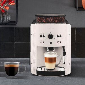 Espressor automat KRUPS Espresseria EA8105, 1.7l, 1450W, 15 bar, alb-negru Espressor automat KRUPS Espresseria EA8105, 1.7l, 1450W, 15 bar, alb-negru