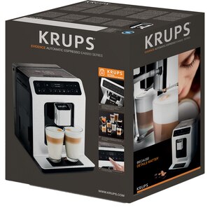 Espressor automat KRUPS Evidence EA891110, 2.3l, 1450W, 15 bar, alb-negru Espressor automat KRUPS Evidence EA891110, 2.3l, 1450W, 15 bar, alb-negru