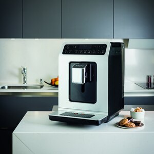Espressor automat KRUPS Evidence EA891110, 2.3l, 1450W, 15 bar, alb-negru Espressor automat KRUPS Evidence EA891110, 2.3l, 1450W, 15 bar, alb-negru