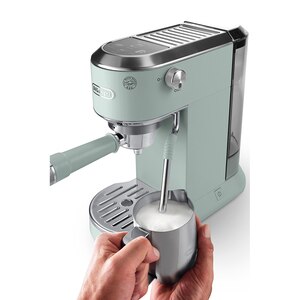 Espressor manual DELONGHI Dedica Duo EC890.GR, 1.1l, 1450W, 15 bar, sistem Cappuccino, verde-argintiu Espressor manual DELONGHI Dedica Duo EC890.GR, 1.1l, 1450W, 15 bar, sistem Cappuccino, verde-argintiu