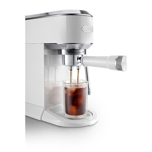 Espressor manual DELONGHI Dedica Duo EC890.WI, 1.1l, 1450W, 15 bar, sistem Cappuccino, alb-argintiu Espressor manual DELONGHI Dedica Duo EC890.WI, 1.1l, 1450W, 15 bar, sistem Cappuccino, alb-argintiu