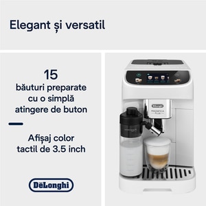 Espressor automat DELONGHI Magnifica Plus ECAM320.60.W, 1.9l, 1450W, 15 bar, alb-negru Espressor automat DELONGHI Magnifica Plus ECAM320.60.W, 1.9l, 1450W, 15 bar, alb-negru
