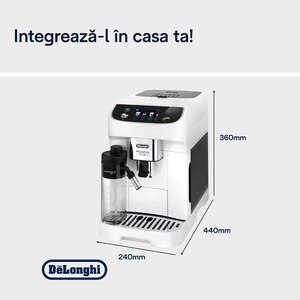 Espressor automat DELONGHI Magnifica Plus ECAM320.60.W, 1.9l, 1450W, 15 bar, alb-negru Espressor automat DELONGHI Magnifica Plus ECAM320.60.W, 1.9l, 1450W, 15 bar, alb-negru