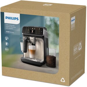Espressor automat PHILIPS Seria 5500 EP5547/90, 1.8l, 1500W, 15 bar, argintiu-negru Espressor automat PHILIPS Seria 5500 EP5547/90, 1.8l, 1500W, 15 bar, argintiu-negru