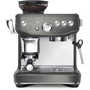 Espressor manual SAGE Barista Impress SES876BST, 2l, 1850W, 15 bar, sistem termic Thermocoil, gri inchis-negru Espressor manual SAGE Barista Impress SES876BST, 2l, 1850W, 15 bar, sistem termic Thermocoil, gri inchis-negru