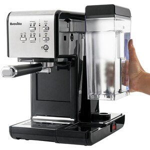 Espressor manual BREVILLE Prima Latte II VCF108X-01, 1.5l, 1050W, 19 bar, argintiu-negru Espressor manual BREVILLE Prima Latte II VCF108X-01, 1.5l, 1050W, 19 bar, argintiu-negru