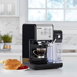 Espressor manual BREVILLE Prima Latte II VCF108X-01, 1.5l, 1050W, 19 bar, argintiu-negru Espressor manual BREVILLE Prima Latte II VCF108X-01, 1.5l, 1050W, 19 bar, argintiu-negru