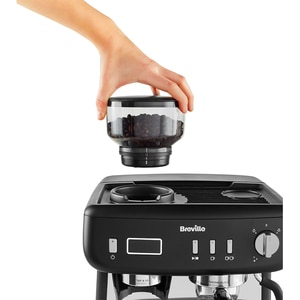 Espressor manual BREVILLE Barista Max Plus VCF152X01, 2.8l, 15 bar, negru-argintiu Espressor manual BREVILLE Barista Max Plus VCF152X01, 2.8l, 15 bar, negru-argintiu
