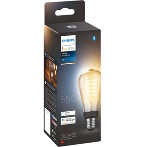 Bec LED Smart Vintage PHILIPS Hue 8719514301467, E27, 7W, 550lm, Bluetooth, lumina calda, compatibil Hue Bec LED Smart Vintage PHILIPS Hue 8719514301467, E27, 7W, 550lm, Bluetooth, lumina calda, compatibil Hue