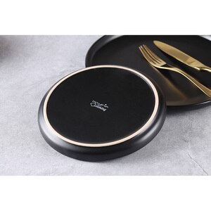 Set de masa MYRIA MY4897, 16 piese, ceramica, negru Set de masa MYRIA MY4897, 16 piese, ceramica, negru