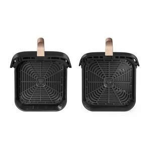 Friteuza cu aer cald dubla COSORI Turbo Tower Pro Smart CAFDC123SDEUR, 10.8l, 2630W, 3 rezistente, negru-auriu Friteuza cu aer cald dubla COSORI Turbo Tower Pro Smart CAFDC123SDEUR, 10.8l, 2630W, 3 rezistente, negru-auriu